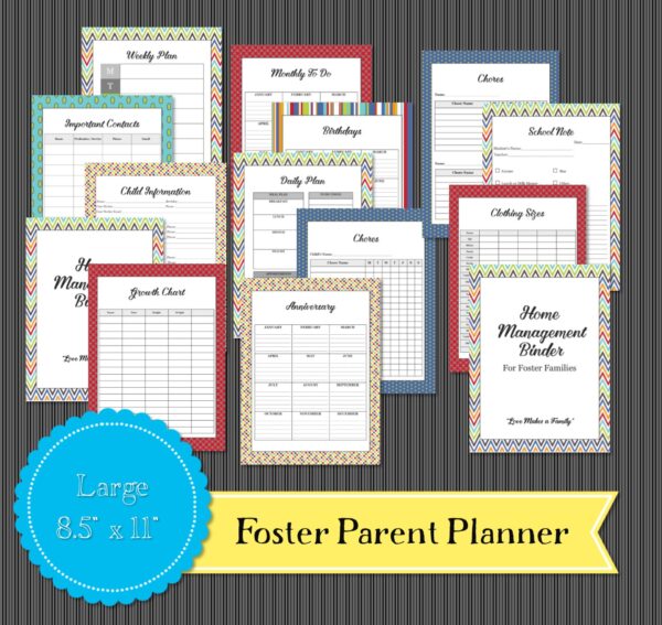 foster parent organization binder