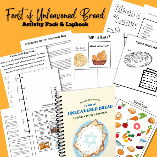 Feast of Unleavened Bread Activity Pack and Lapbook